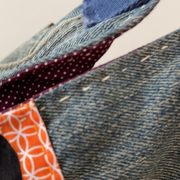 Custom Vintage Jean Handbag New Never Used - Picture 7 of 11